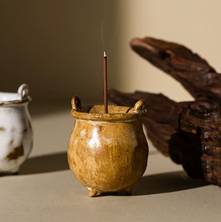 Dumpling Shape Ceramic Incense Burner