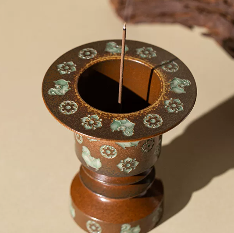 Lotus Flower Ceramic Incense Burner