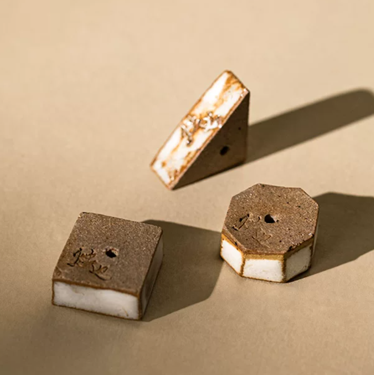 Geometric Ceramic Incense Stand