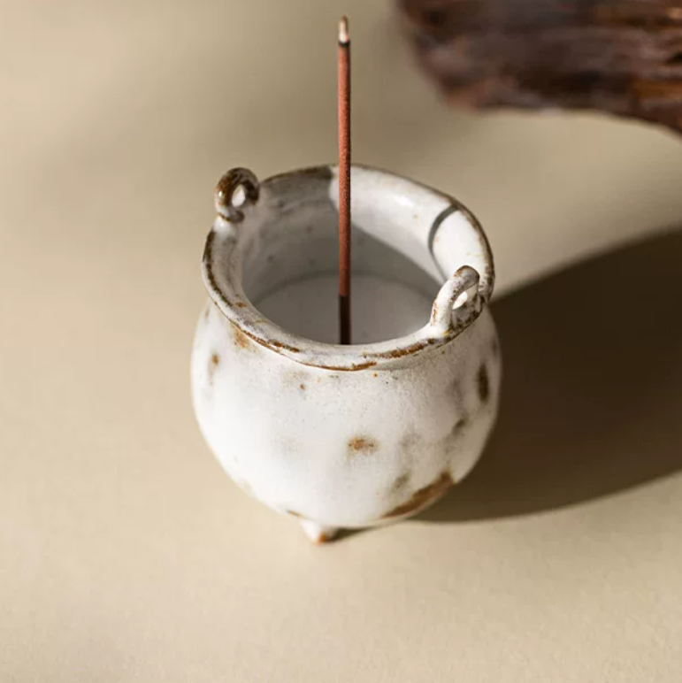 Dumpling Shape Ceramic Incense Burner